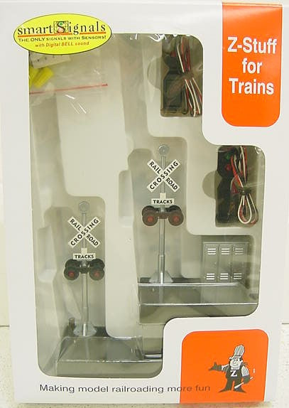 Z-Stuff DZ-1020 O Crossing Signal w/Block Signal Detector & Sound (Set of 2) NIB
