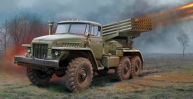 Trumpeter 01028 1:35 Russian BM-21 Grad Multiple Rocket Launcher Model Kit