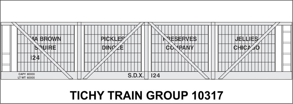 Tichy 10317 HO M.A.Brown Co Pickle Car Decal Sheet