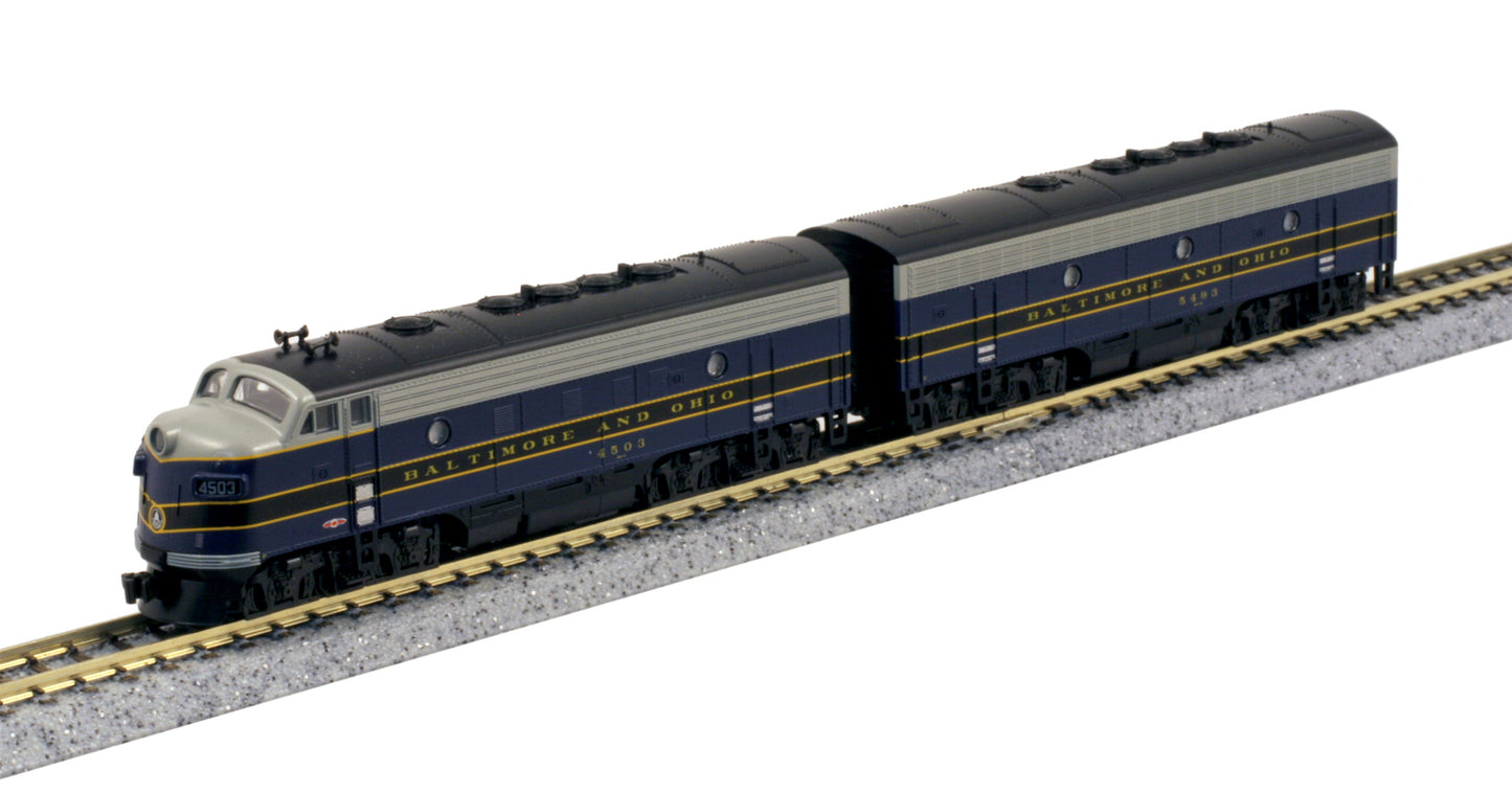 Kato 106-0428-DCC N B&O EMD F7A & F7B Diesel Locomotive with DCC #4503/5493