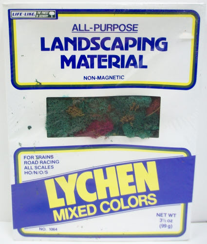 Life Like 1064 All Scale Lychen Mixed Color Landscaping  3.5 Oz.
