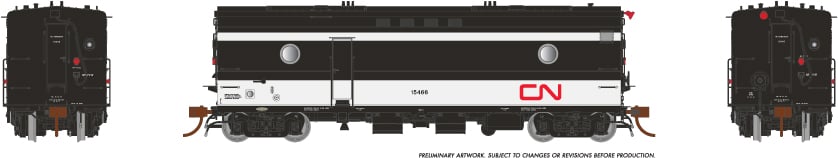 Rapido Trains 107319 HO CN Noodle Scheme Oh So Noisy Steam Heater Car #15473
