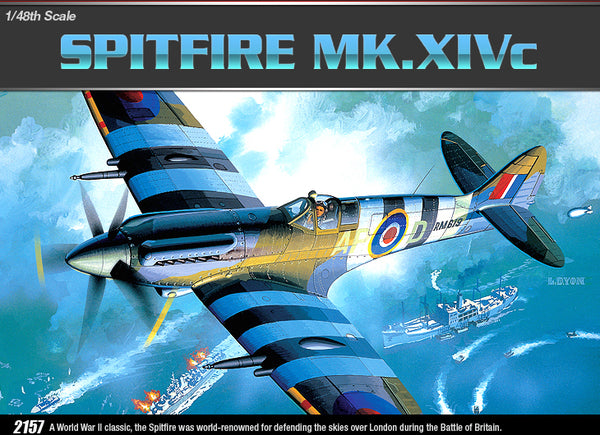 Academy 12274 1:48 Supermarine Spitfire Mk.XIVc Aircraft Plastic Model Kit