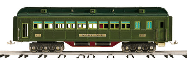 MTH 11-40012 Lionel Std.Gauge 2-Tone Green Solarium Passenger Car "Maryland" NIB