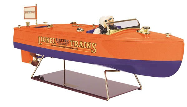 Lionel 11-90079 Tinplate #43 Runabout Boat (Orange & Blue) LN/Box