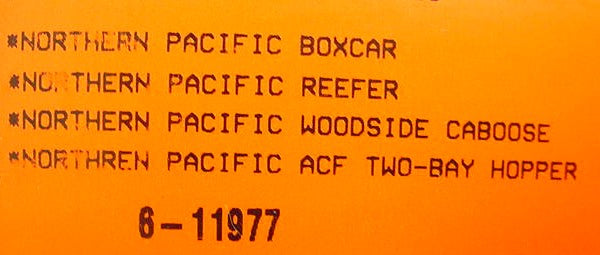 Lionel 6-11977 Northern Pacific Freight Cars 4-Pack LN/Box