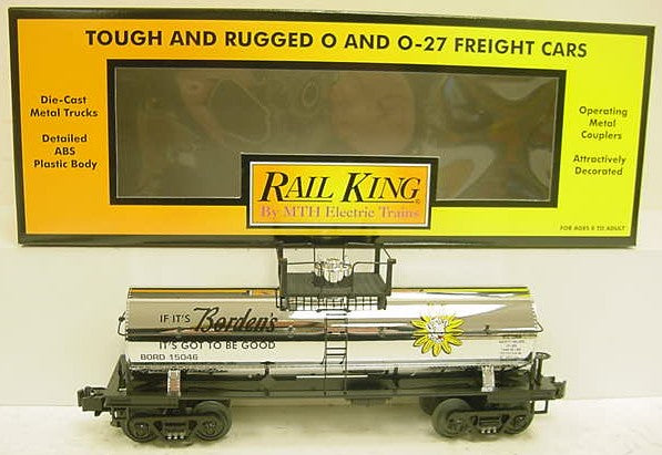 MTH 30-7376 Bordens Single Dome Tank Car #15046 NIB