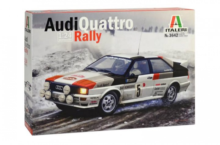 Italeri 3642 1:24 Audi Quattro Rally Car Plastic Model Kit