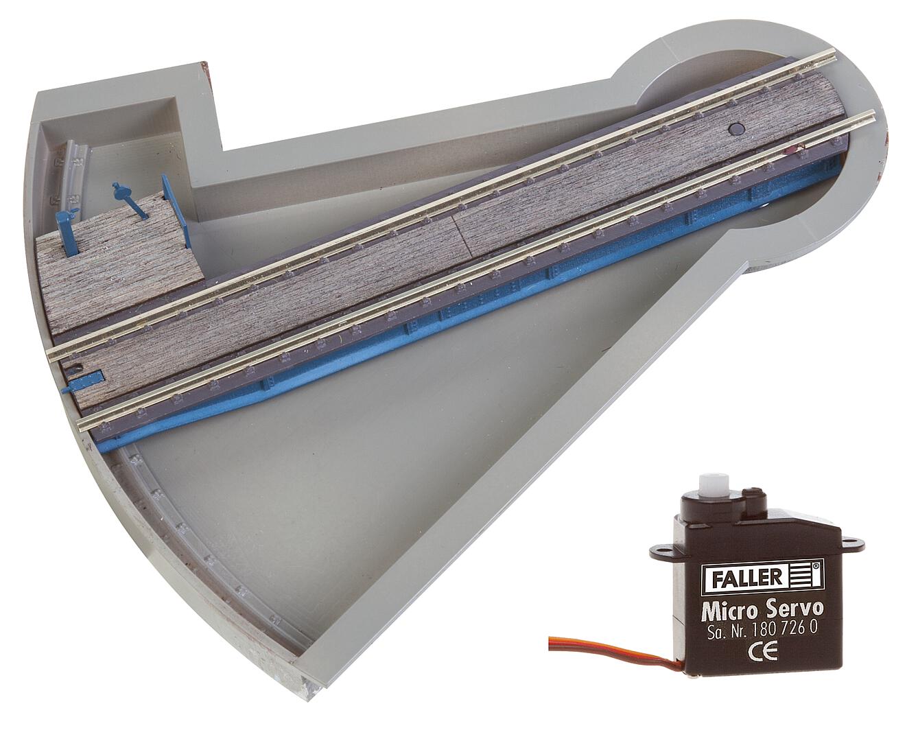Faller 120275 HO Segment Turntable with Servo Building Kit