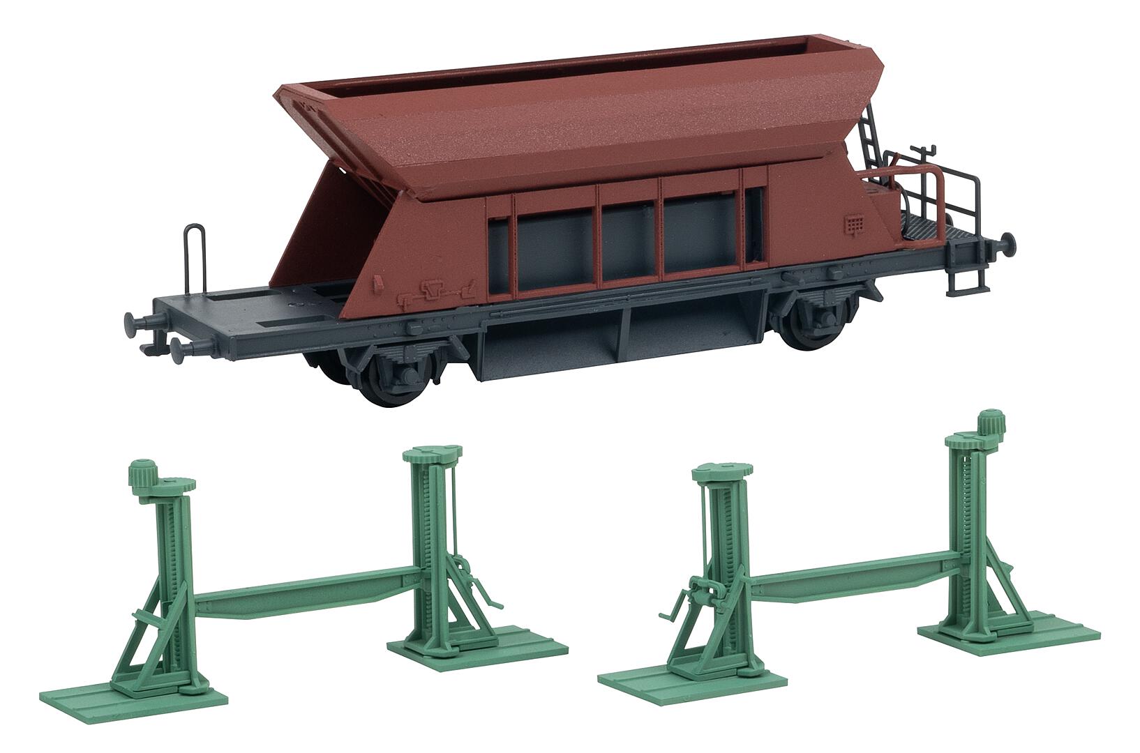 Faller 120323 HO Spindle Jacks with Jacked-Up Wagon Building Kit