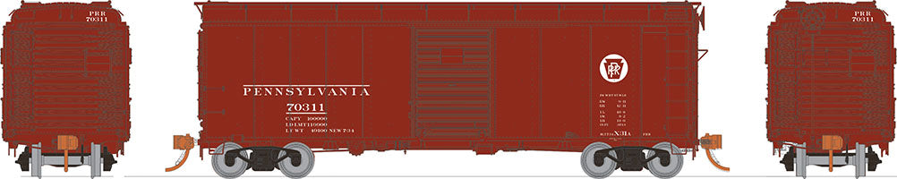Rapido Trains 123002 HO Pennsylvania X31A Single Door Boxcar (Set of 6)