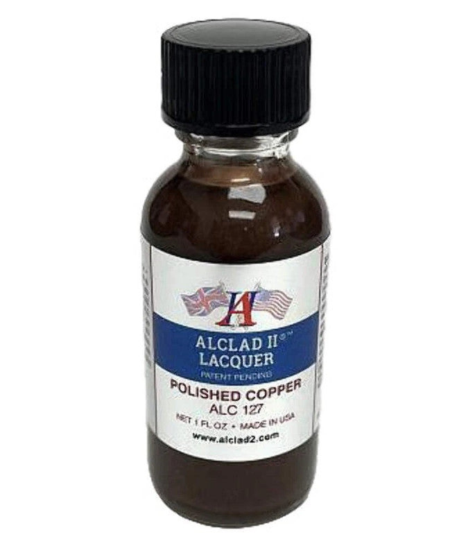 Alclad II 127 Polished Copper Lacquer Paint - 1 oz. Bottle