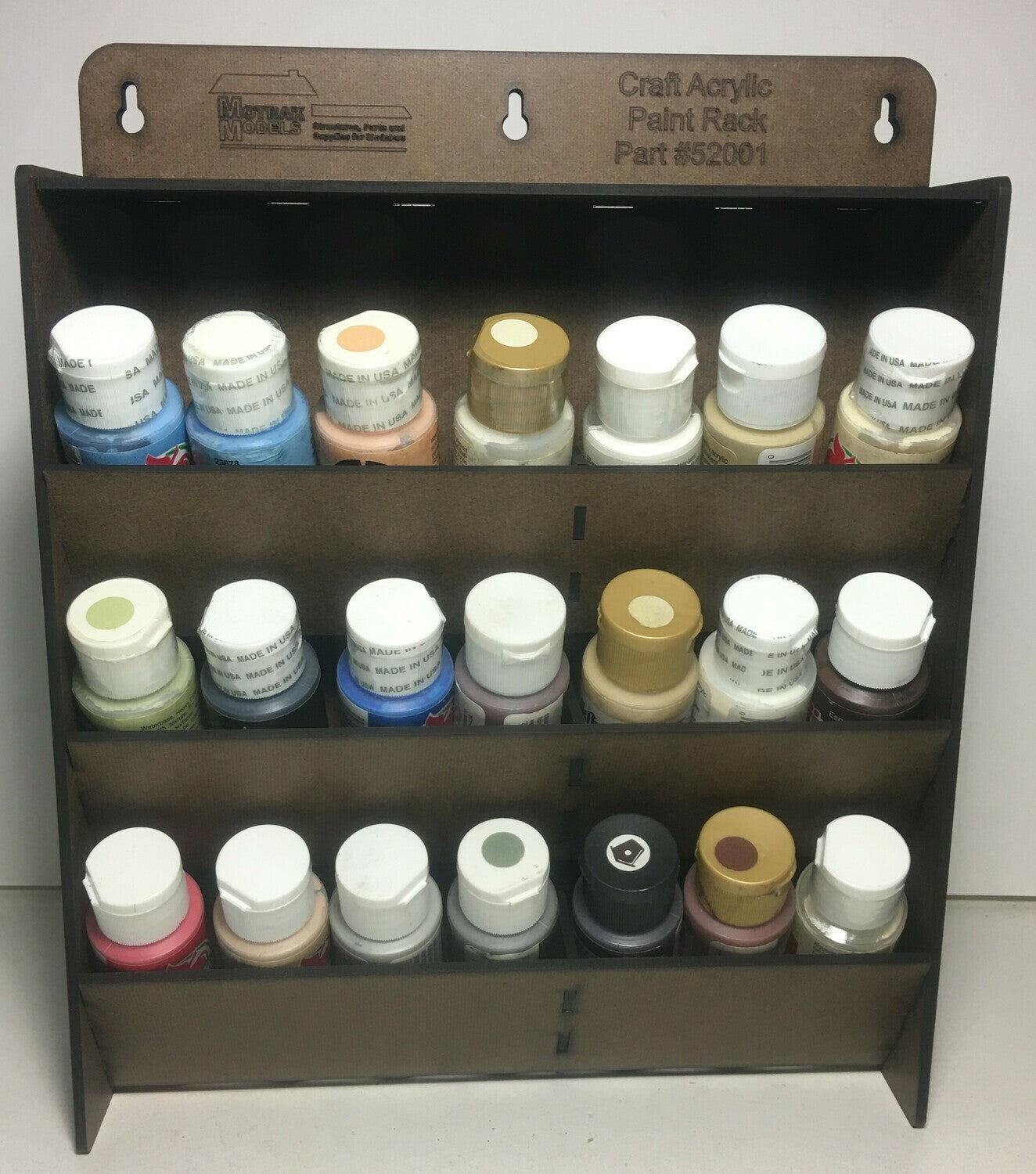 Motrak Models 52001 Acrylic Craft Paint Rack