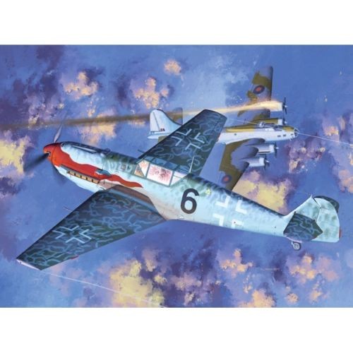 Academy 12225 1:48 Messerschmitt BF109T-2 Military Aircraft Plane Model Kit