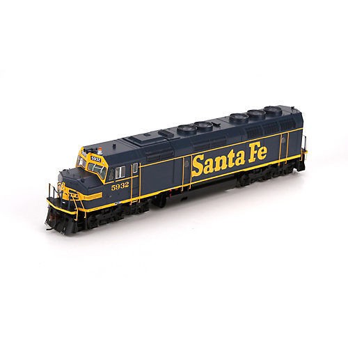 Athearn G67682 HO Santa Fe F45 Diesel Locomotive w/DCC & Sound #5932