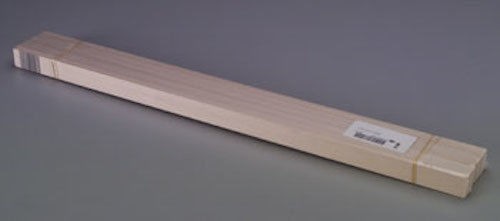 Midwest Products 4106 1/4" x 1" x 24" Micro-Cut Basswood Sheets (Pack of 10)