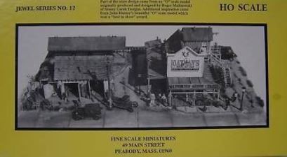 Fine Scale Miniatures 12 HO Scale Oatman's Mercantile Laser-Cut Building Kit