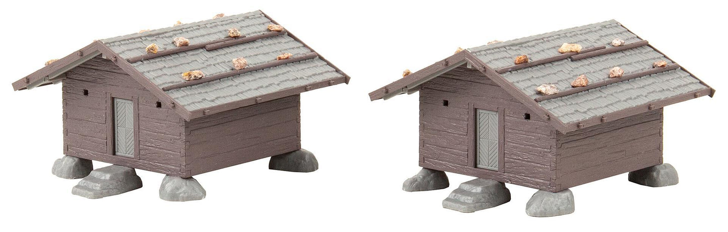 Faller 130636 HO Hay Barns Building Kit (Pack of 2)