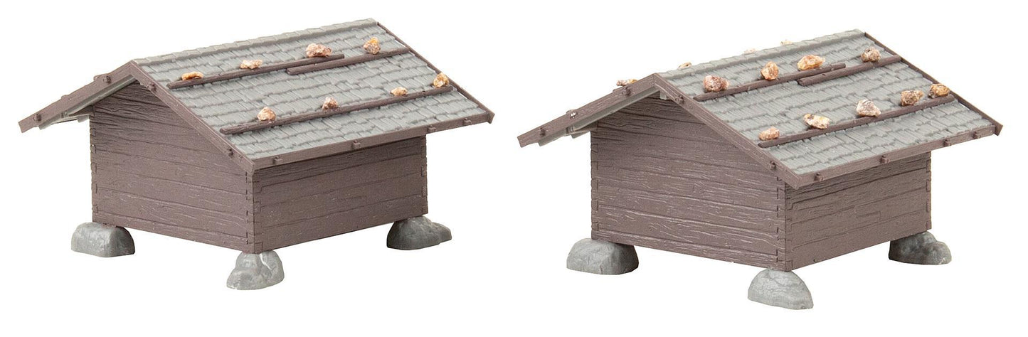 Faller 130636 HO Hay Barns Building Kit (Pack of 2)
