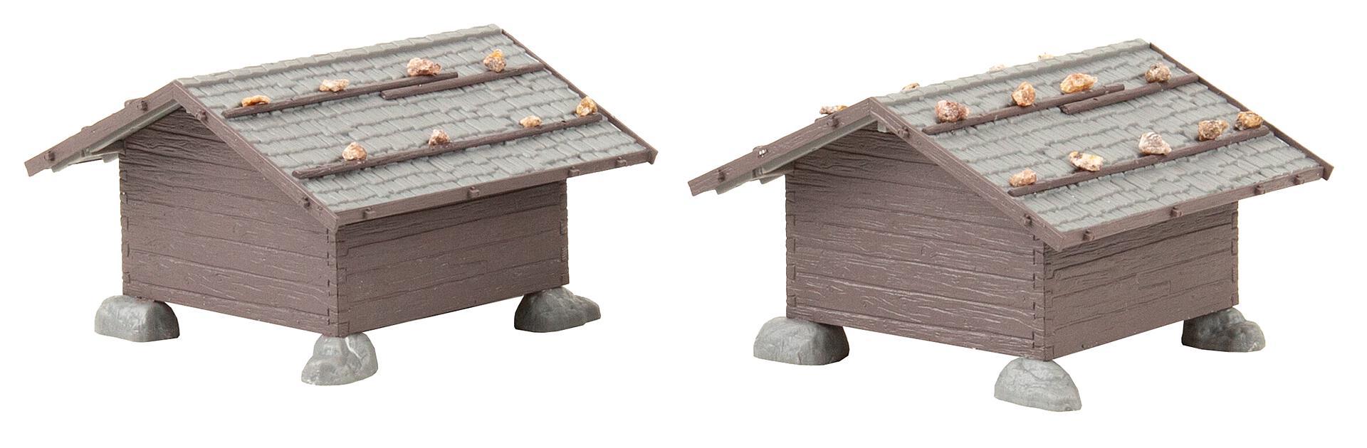 Faller 130636 HO Hay Barns Building Kit (Pack of 2)