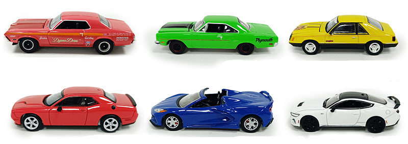 Greenlight Collectibles 13370-CASE 1:64 GL Muscle Series 30 Cars (Set of 6)