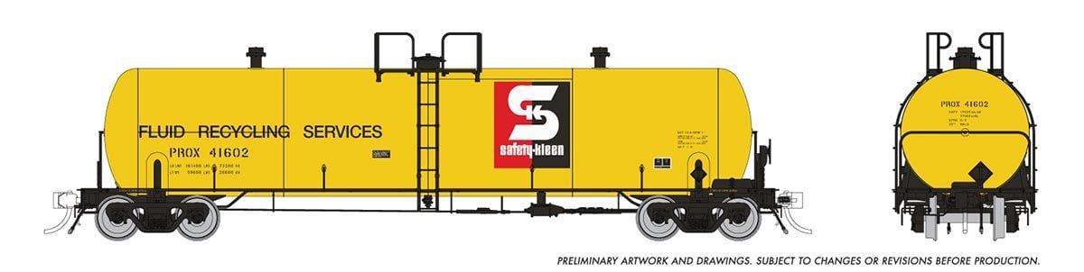 Rapido Trains 135017 HO Safety Kleen (PROX) Procor 20K gal Tank Car (Set of 6)