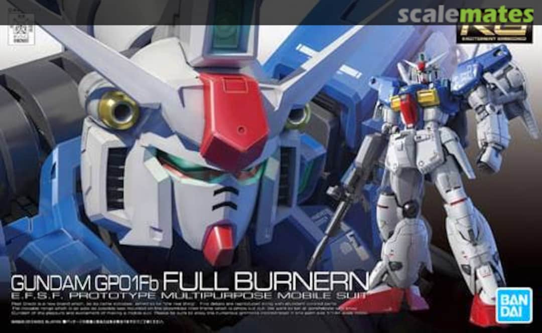 Bandai 2211987 1:144 RX-78 GP01Fb Gundam GP01 Fullburnern RG Plastic Model Kit