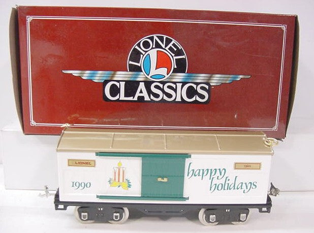Lionel 6-13602 Standard Gauge 1990 Seasons Greetings Christmas Car LN/Box