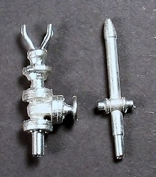Frenchman River Modelworks 1361 HO Scale Fire Monitor White Metal Part(Set of 2)