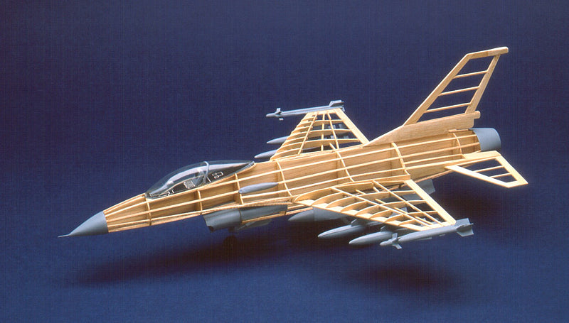Guillows 1403 1:30 F-16a Fighting Falcon Military Aircraft Plane Model Kit