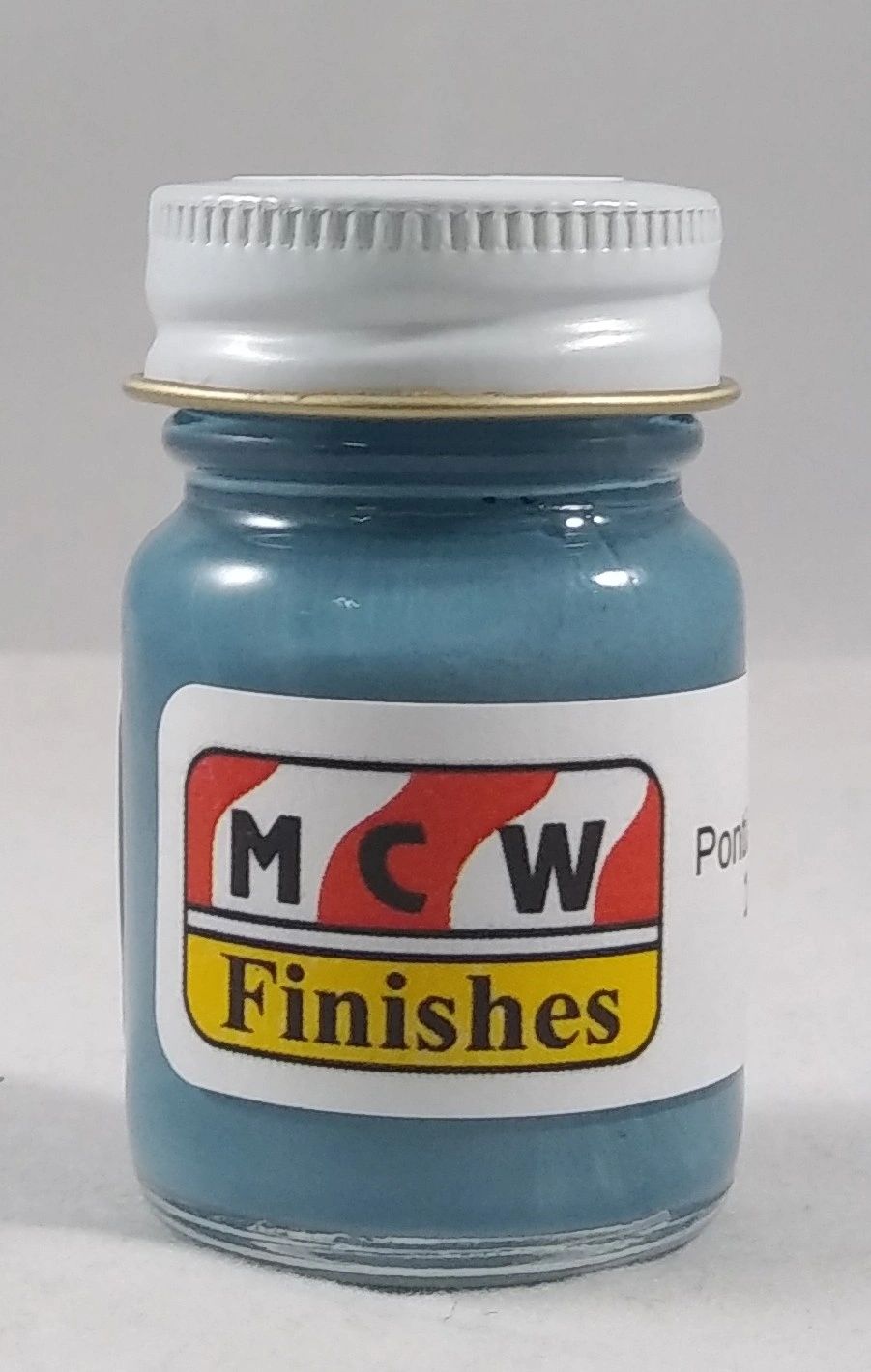 MCW Finishes 1404E Pontiac Engine Blue Gloss Enamel Paint - 1/2 Oz. Bottle