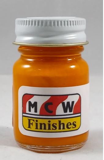 MCW Finishes 1407E Race Hemi Orange Enamel Paint - 15 ml. Bottle