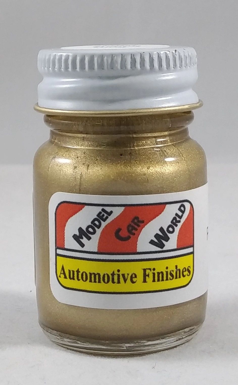 MCW Finishes 1409E Ford Engine Gold Gloss Enamel Paint - 1/2 Oz. Bottle