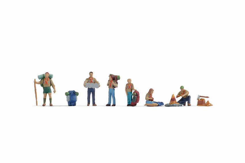 Noch 15879 HO Scout Figures (Set of 6)