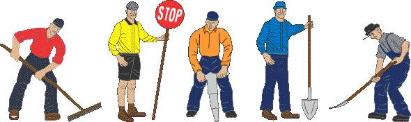 Lionel 6-14241 O Scale Construction Work Crew People (Pack of 5)