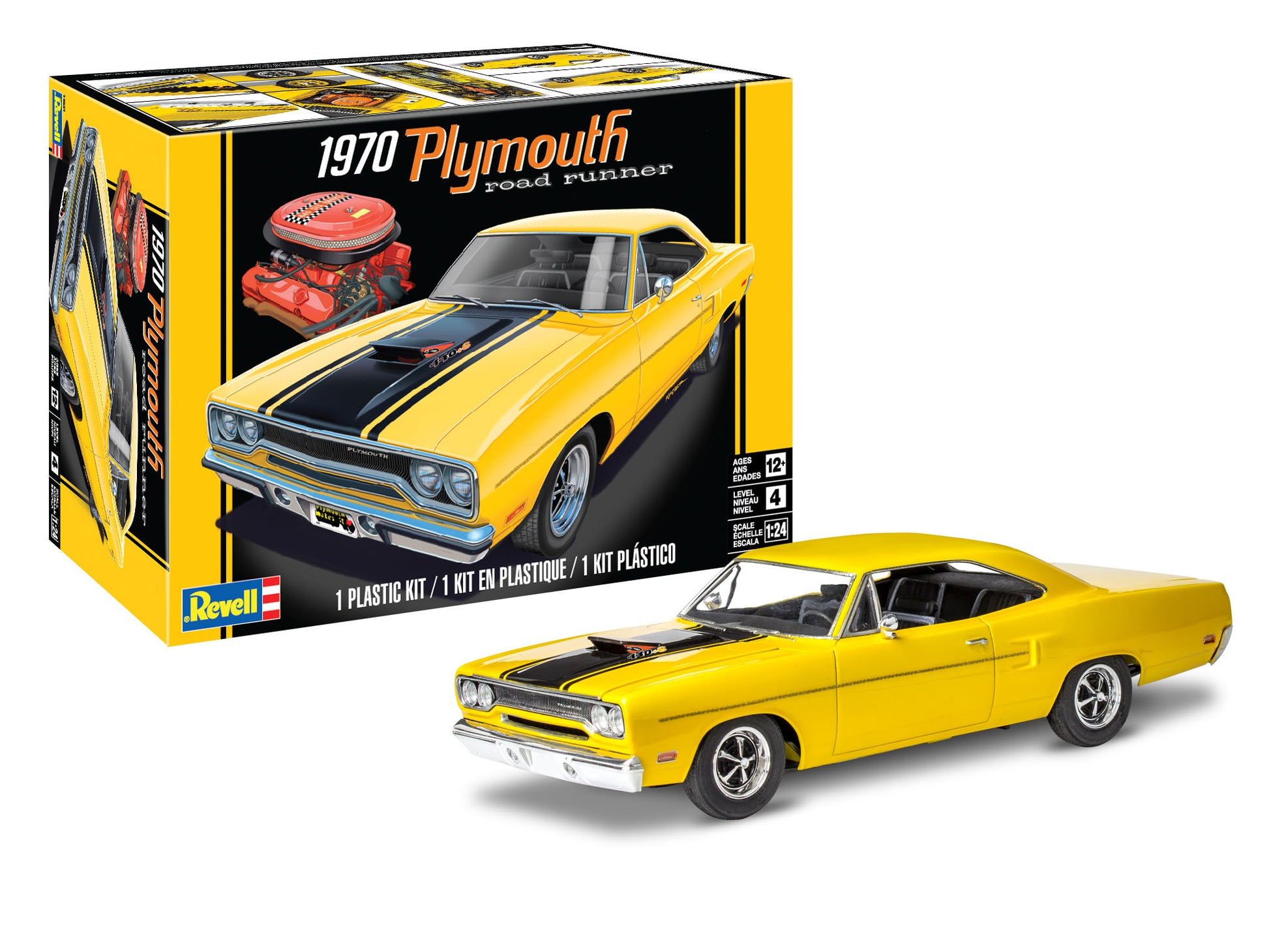 Revell 14531 1:24 1970 Plymouth Roadrunner Plastic Model Kit