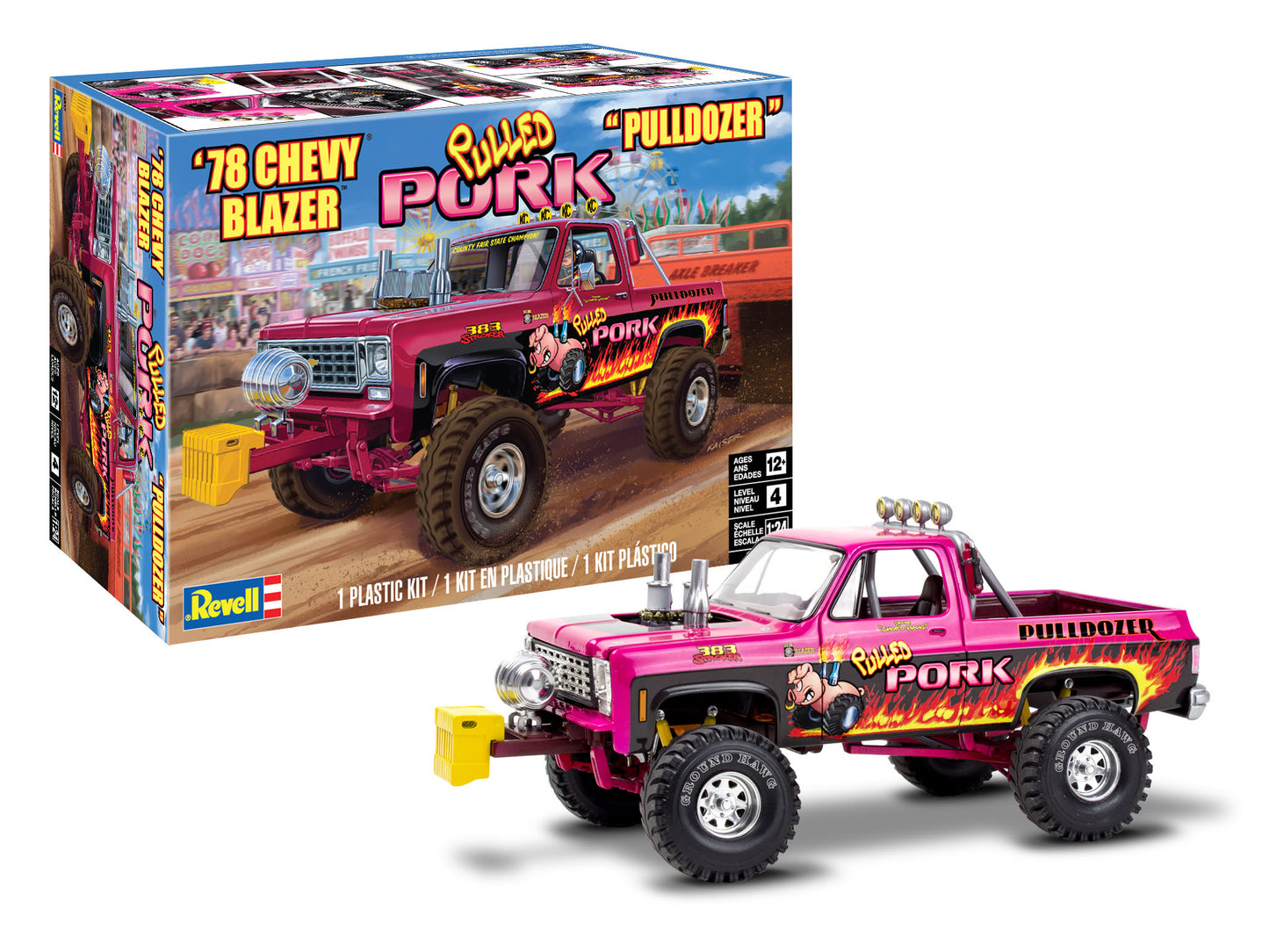 Revell 14532 1:24 1978 Chevy Blazer Pulldozer Plastic Model Kit