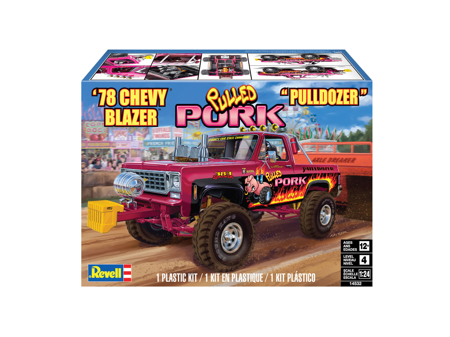 Revell 14532 1:24 1978 Chevy Blazer Pulldozer Plastic Model Kit