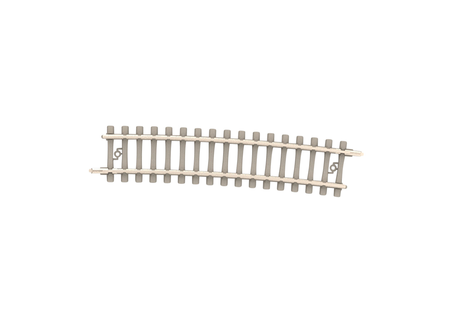 Trix 14516 Minitrix 20-3/4" Radius Curved Track with Concrete Ties