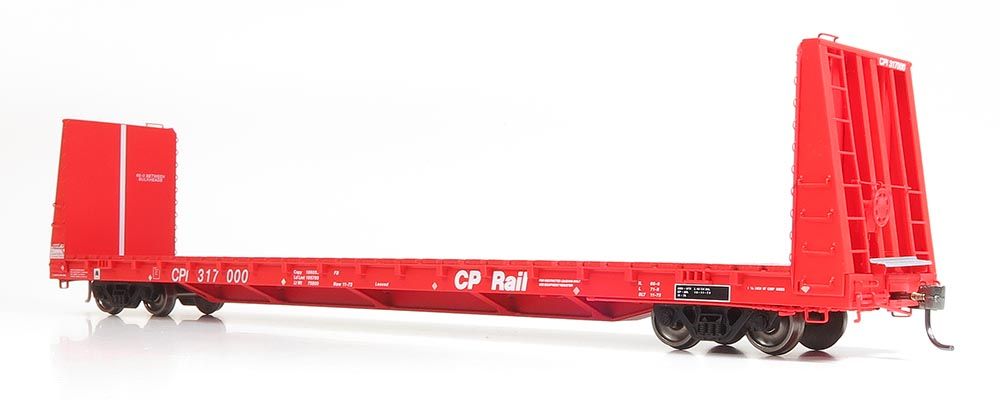 Rapido Trains 147001 HO CP Rail Marine Industries Bulkhead Flatcar (Pack of 6)