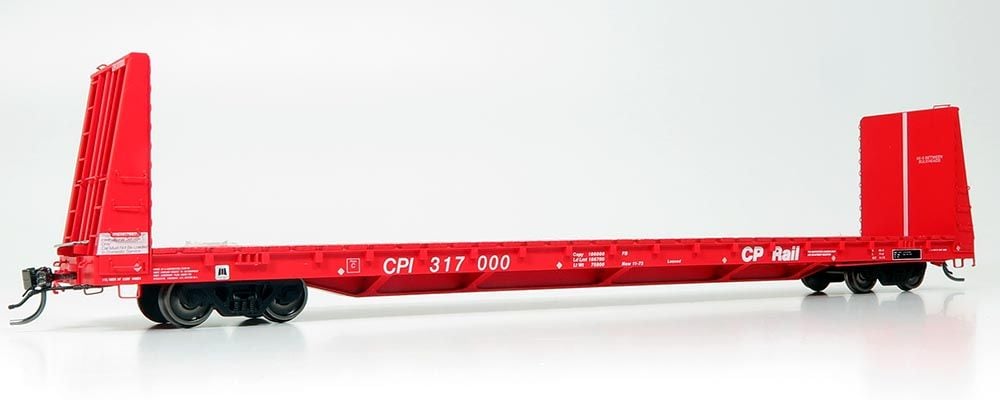 Rapido Trains 147001 HO CP Rail Marine Industries Bulkhead Flatcar (Pack of 6)