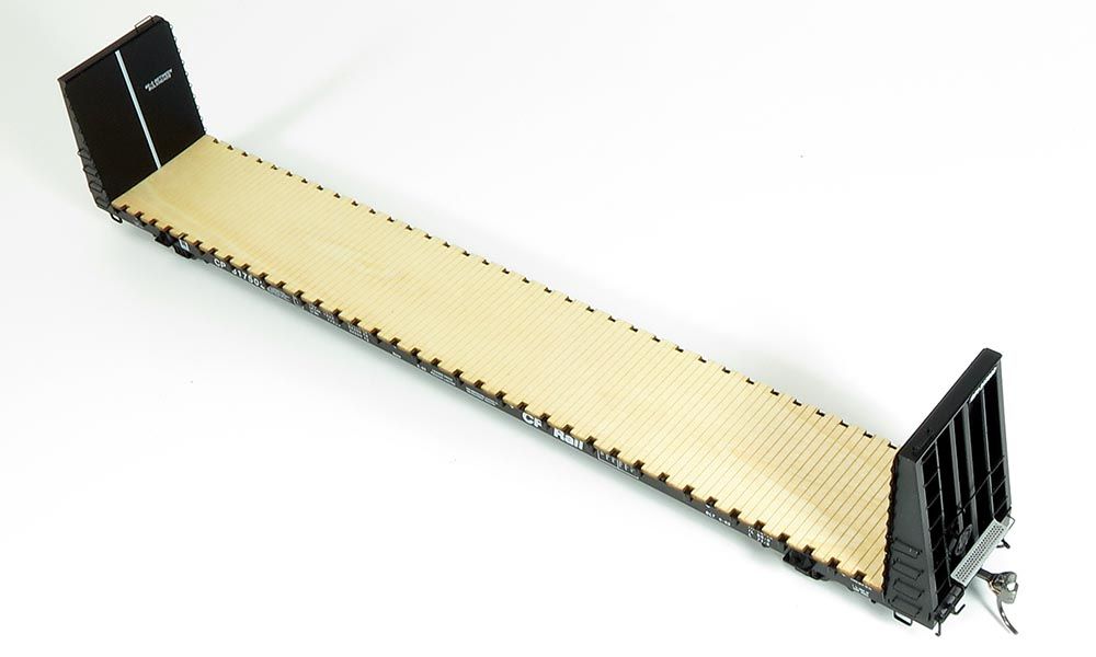 Rapido Trains 147002 HO CP Rail Industries Bulkhead Flatcar (Pack of 6)
