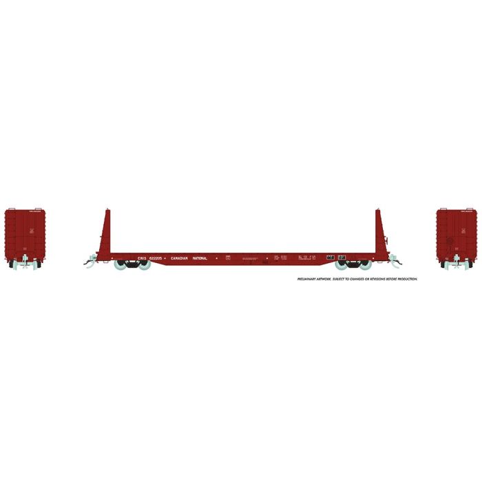 Rapido Trains 147004A HO CNIS Marine Industries Bulkhead Flatcar (Single Car)