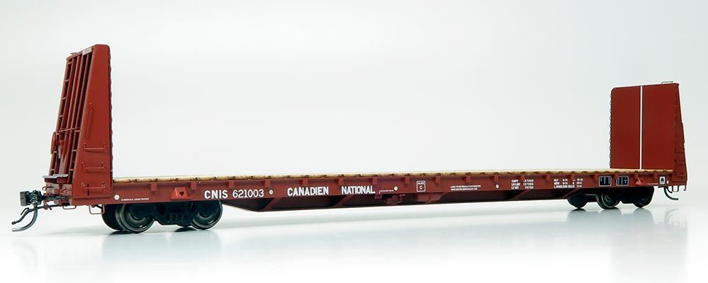 Rapido Trains 147004A HO CNIS Marine Industries Bulkhead Flatcar (Single Car)