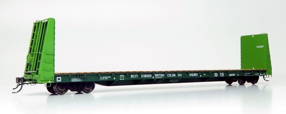 Rapido Trains 147006 HO BCIT Marine Industries Bulkhead Flatcar (Pack of 6)