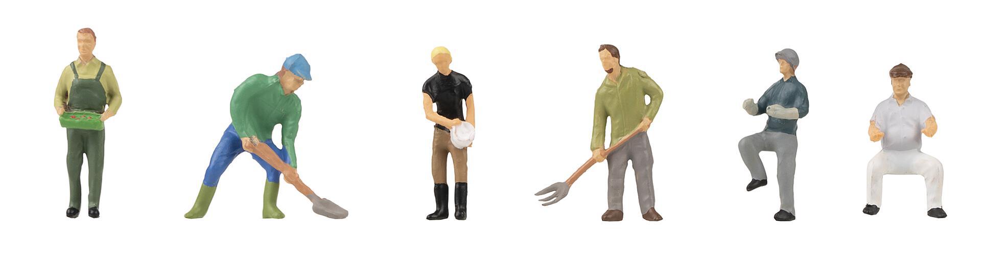 Faller 151643 HO Farmers Epoch V Figures (Set of 6)