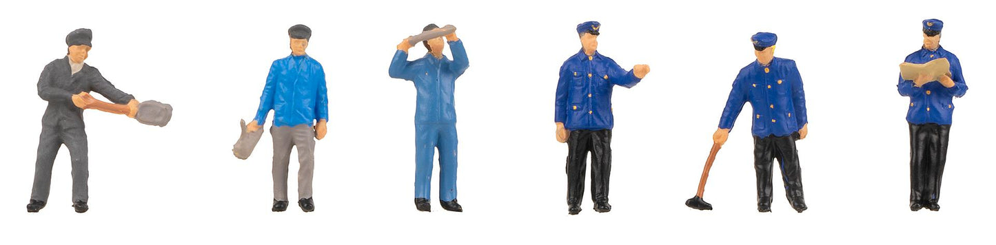 Faller 151660 HO Railway Maintenance Crew Era III Group Figures (Set of 6)