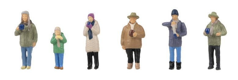Faller 151672 HO At The Mulled Wine Stand Figure Set (Set of 6)