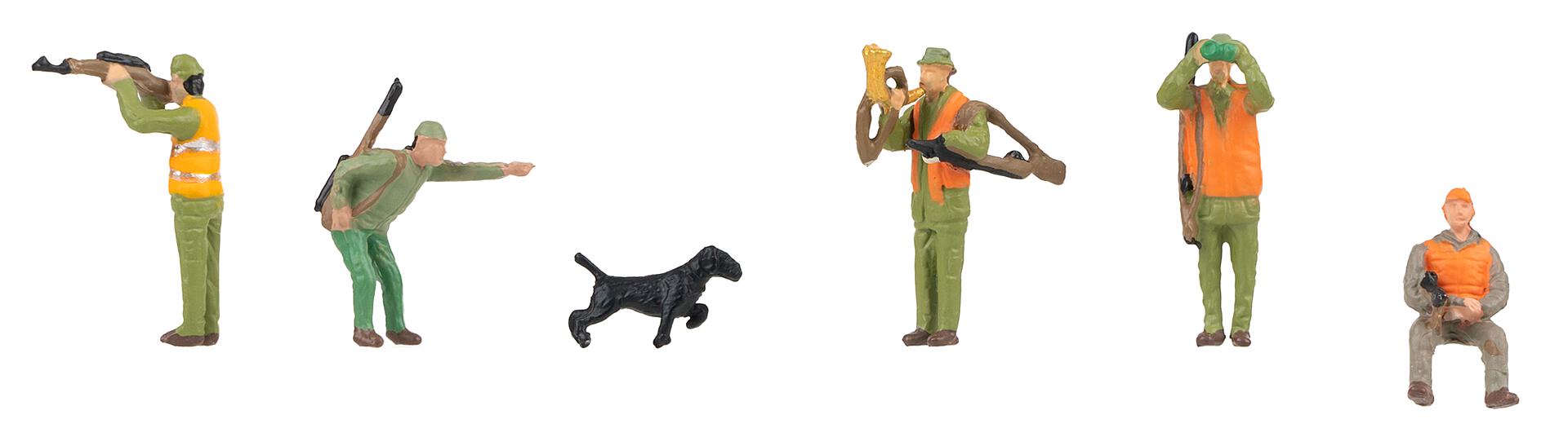 Faller 151689 HO Hunters Figures (Set of 6)