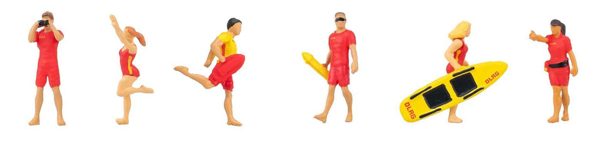 Faller 151724 HO Lifeguard Figures (Set of 6)